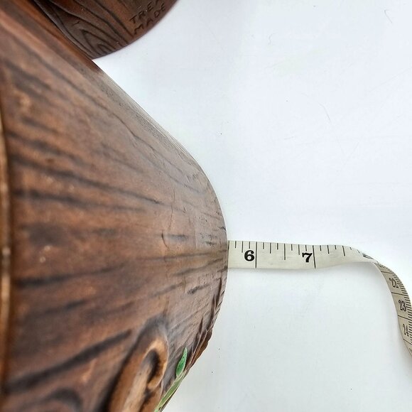 Vintage Treasure Craft US Canister Set - Flour Coffee Tea - Wood Look Ceramic wi - Picture 13 of 14